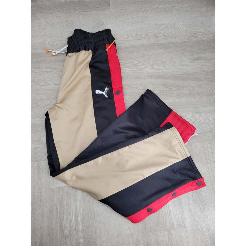NWT Puma x June Ambrose Diggins Breakaway Pants Women's M Black Urban Red WNBA